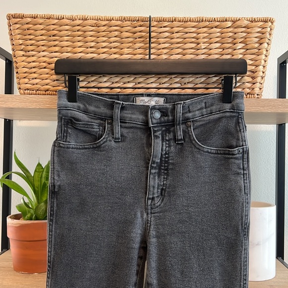 Madewell 10" High Rise Skinny Gray Jeans, 27 - Picture 2 of 11